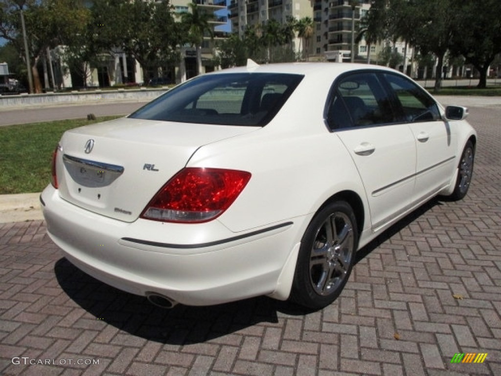 2007 RL 3.5 AWD Sedan - Premium White Pearl / Ebony photo #10