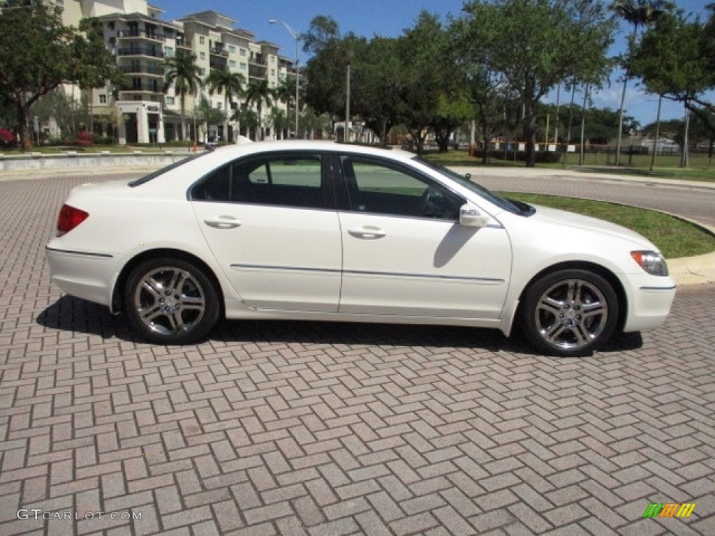 2007 RL 3.5 AWD Sedan - Premium White Pearl / Ebony photo #13