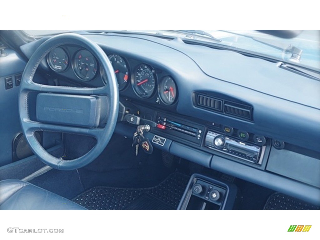 1985 Porsche 911 Carrera Targa Blue Dashboard Photo #138575508