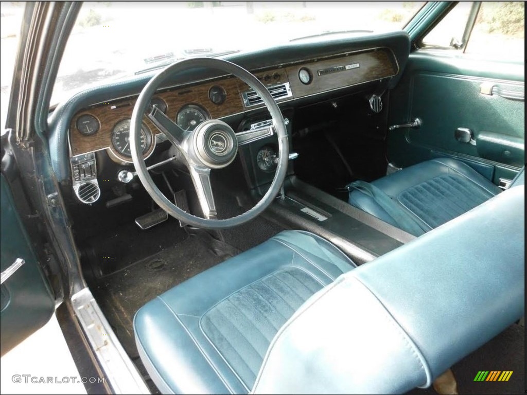 Blue Interior 1967 Mercury Cougar XR-7 Photo #138575991