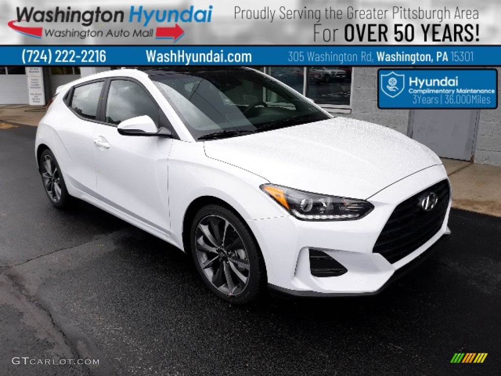 2020 Veloster 2.0 Premium - Chalk White / Black photo #1