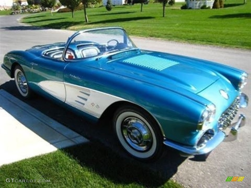 1958 Corvette Convertible - Regal Turquoise / Charcoal photo #1