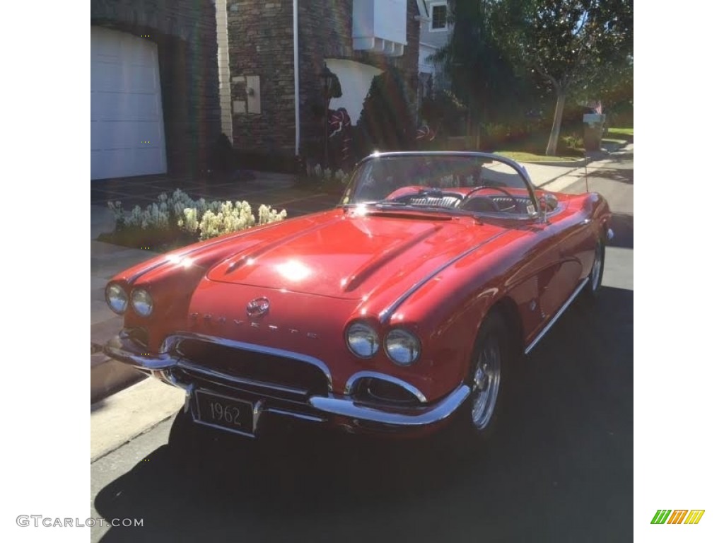 1962 Corvette Convertible - Roman Red / Black photo #2