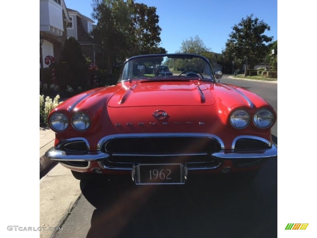 1962 Corvette Convertible - Roman Red / Black photo #3