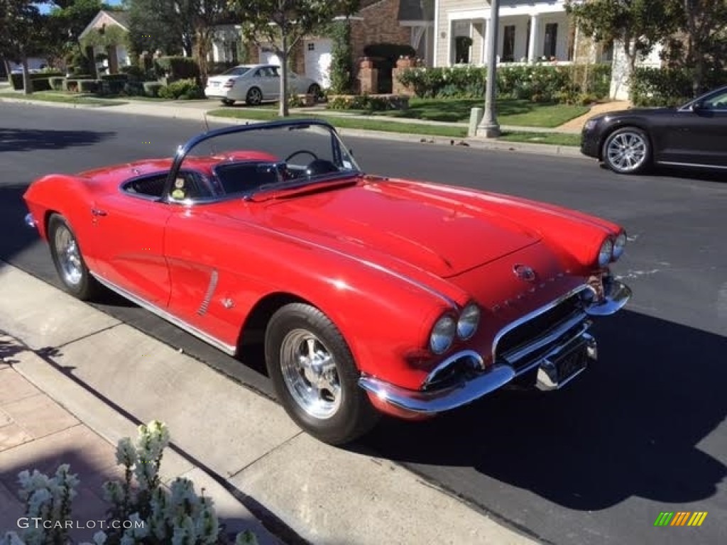 1962 Corvette Convertible - Roman Red / Black photo #4