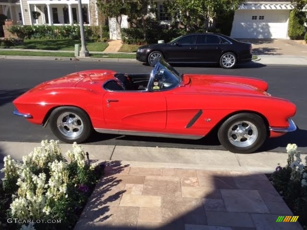1962 Corvette Convertible - Roman Red / Black photo #5
