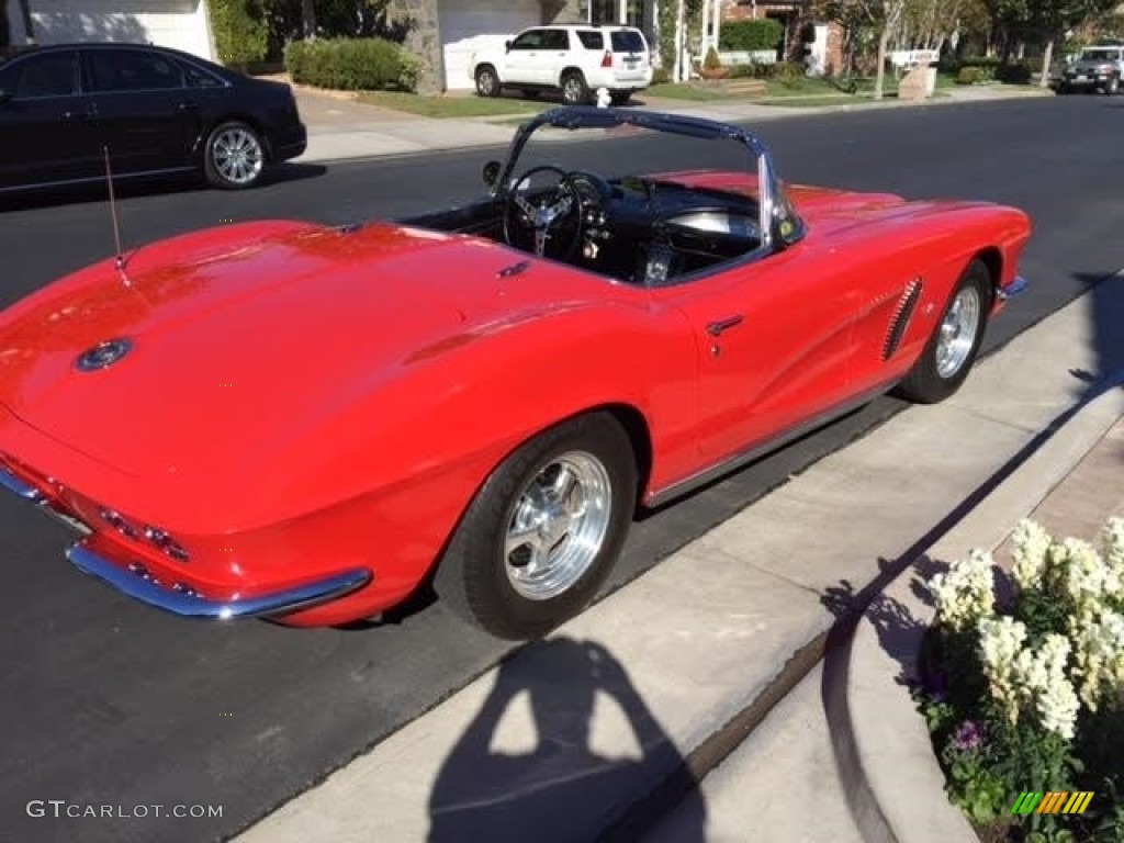 1962 Corvette Convertible - Roman Red / Black photo #6