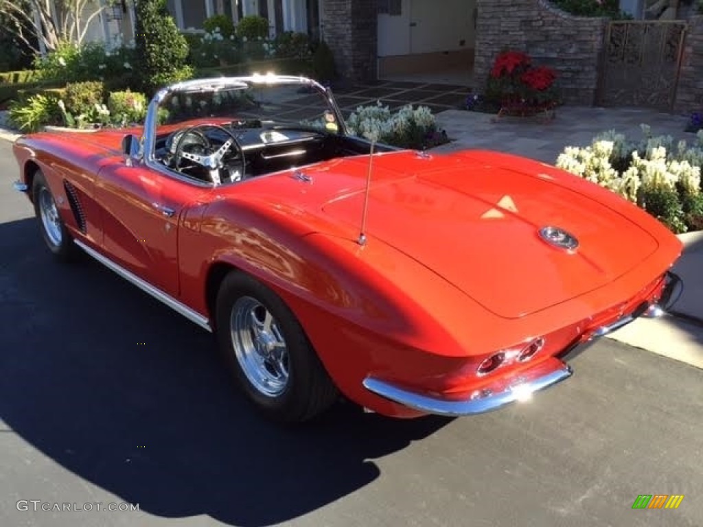 1962 Corvette Convertible - Roman Red / Black photo #8