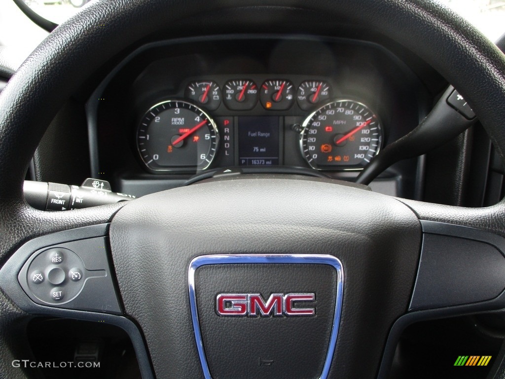 2018 GMC Sierra 1500 Regular Cab Dark Ash/Jet Black Steering Wheel Photo #138578991
