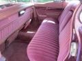 1958 Cadillac Fleetwood Maroon Interior Rear Seat Photo