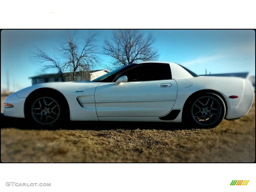 2001 Corvette Z06 - Speedway White / Black photo #1