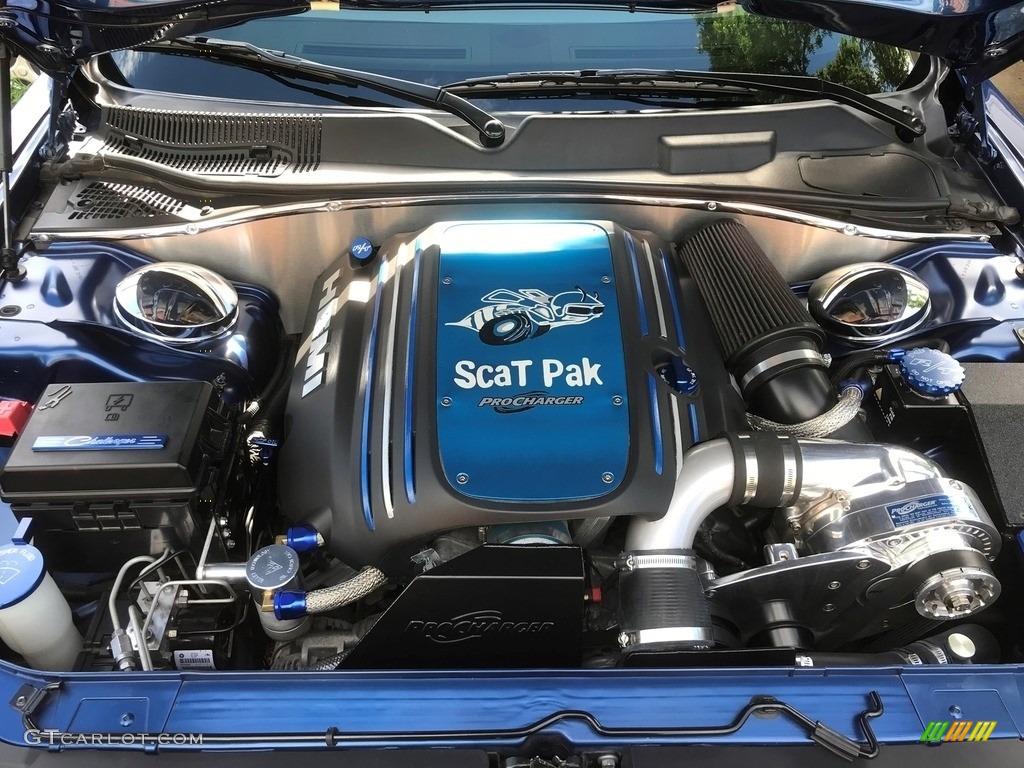2009 Challenger R/T - Deep Water Blue Pearl Coat / Dark Slate Gray photo #3