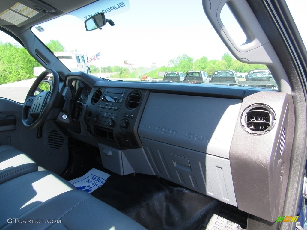 2012 F250 Super Duty XL Regular Cab Chassis - Dark Blue Pearl Metallic / Steel photo #24
