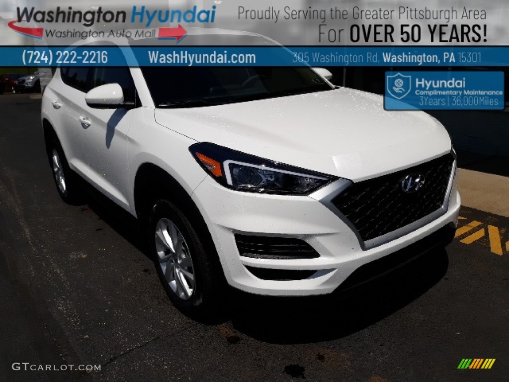 2020 Tucson SE AWD - Winter White / Beige photo #1