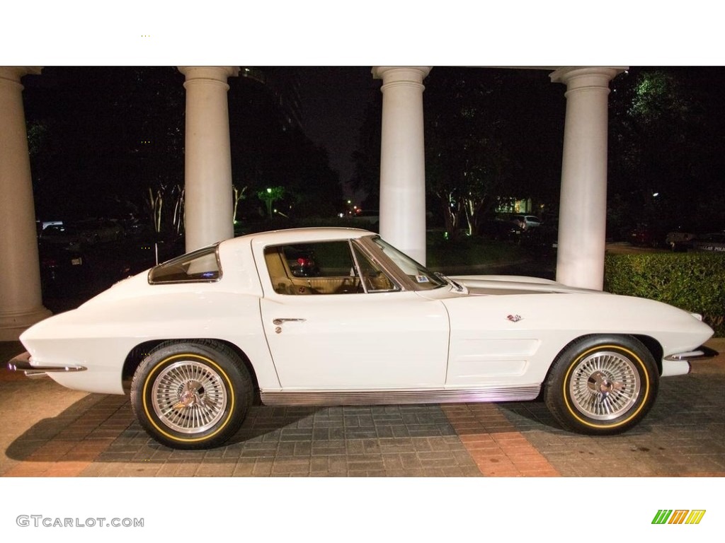 Ermine White 1963 Chevrolet Corvette Sting Ray Coupe Exterior Photo #138580797