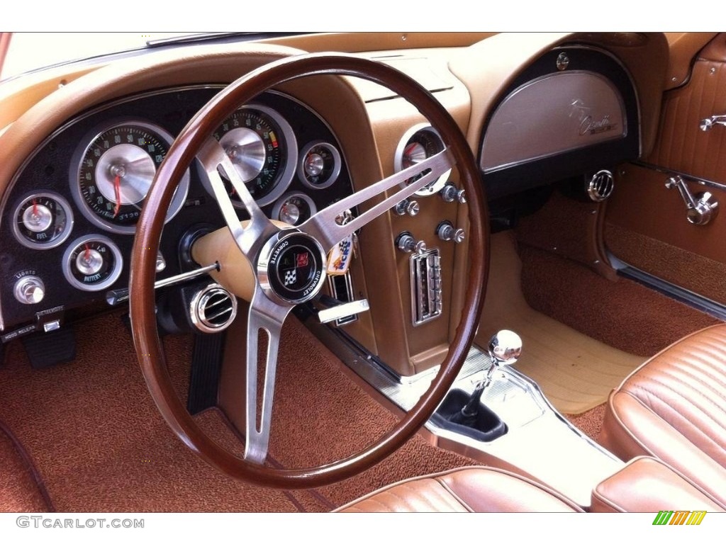 1963 Chevrolet Corvette Sting Ray Coupe Saddle Steering Wheel Photo #138580989