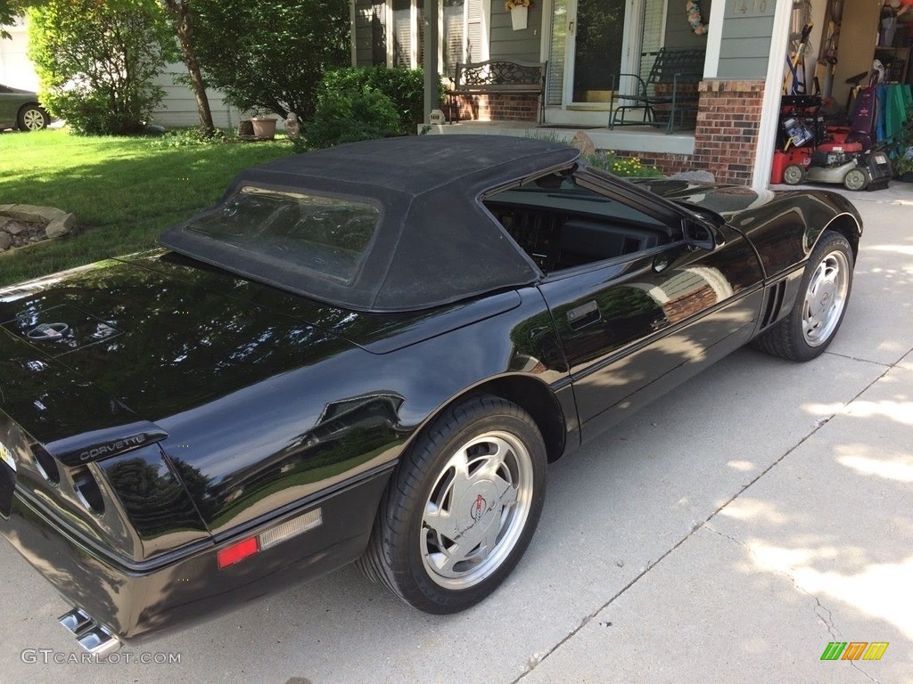1988 Corvette Convertible - Black / Black photo #2