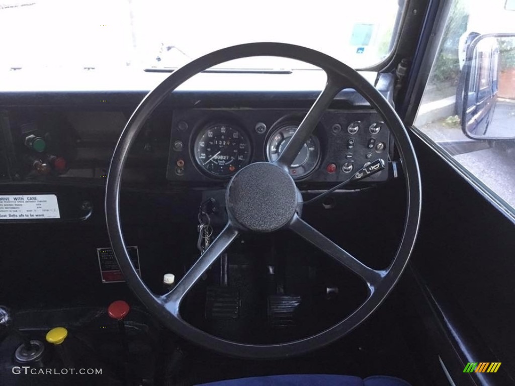 1974 Land Rover Series III 4 Door Hardtop Blue Steering Wheel Photo #138582729