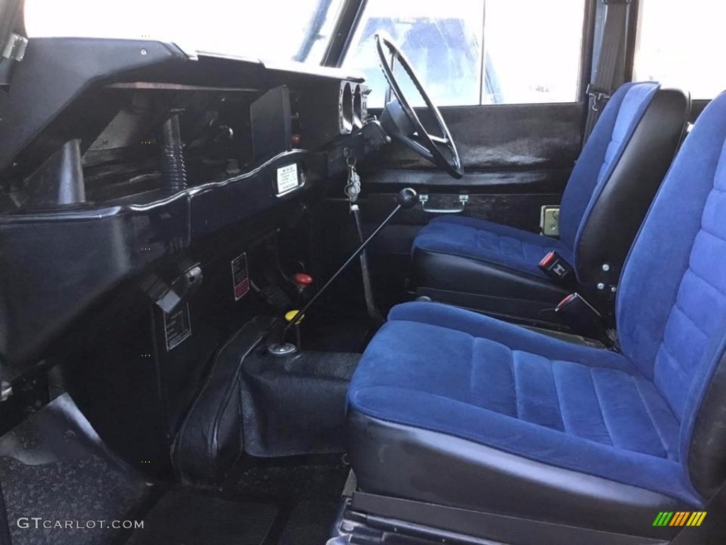 Blue Interior 1974 Land Rover Series III 4 Door Hardtop Photo #138582783
