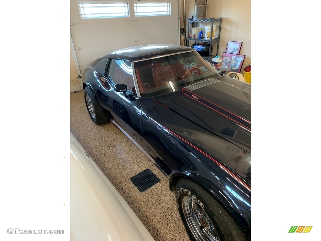 1974 Corvette Stingray Coupe - Midnight Blue / Dark Red photo #1