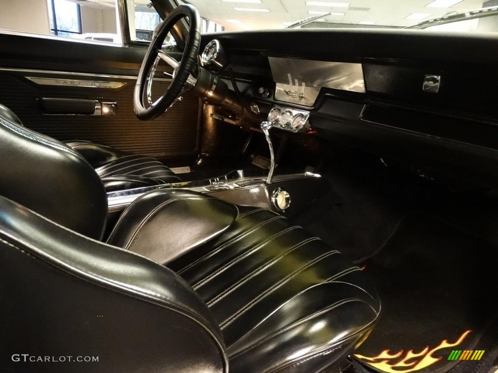 Black Interior 1967 Dodge Dart GT 2 Door Hardtop Photo #138584502