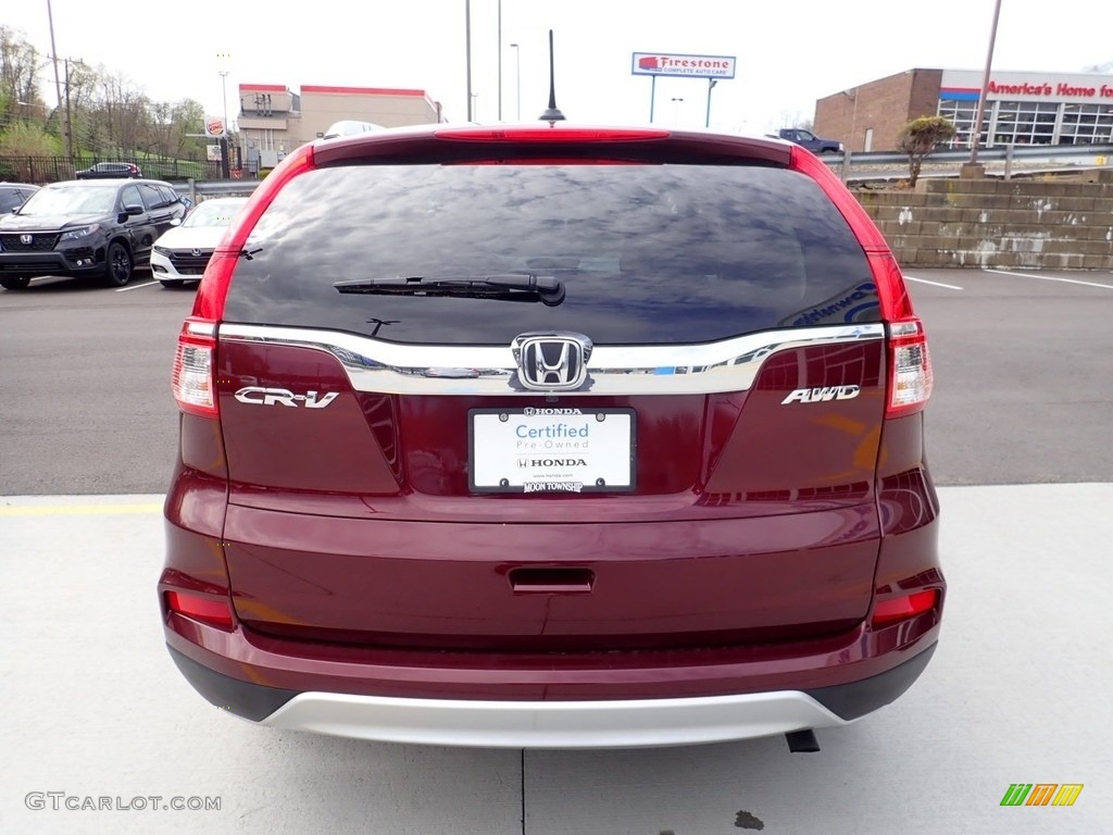 2016 CR-V EX-L AWD - Basque Red Pearl II / Gray photo #4