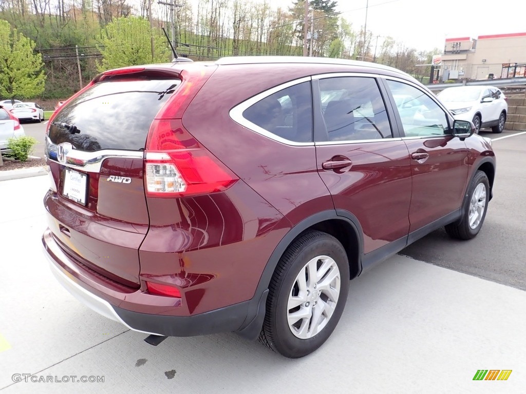 2016 CR-V EX-L AWD - Basque Red Pearl II / Gray photo #6