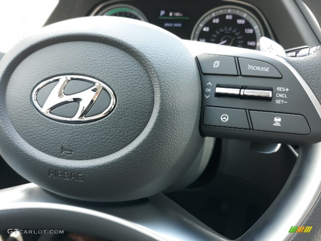 2020 Hyundai Sonata Blue Hybrid Steering Wheel Photos