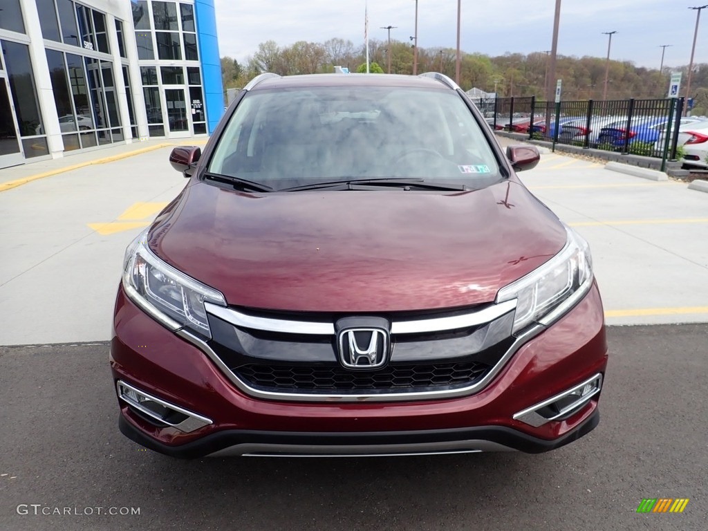 2016 CR-V EX-L AWD - Basque Red Pearl II / Gray photo #9