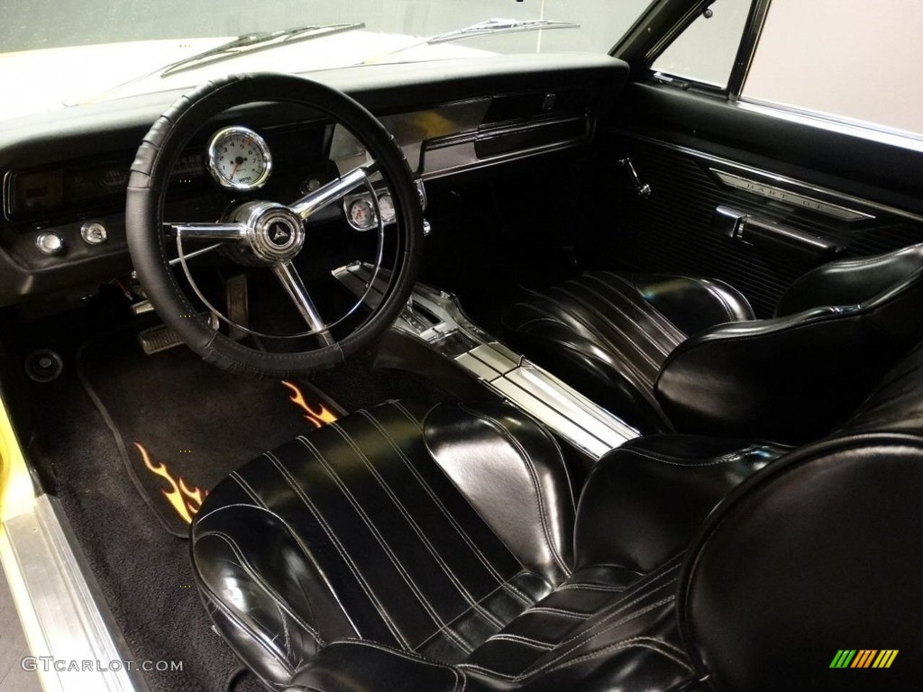 Black Interior 1967 Dodge Dart GT 2 Door Hardtop Photo #138584928