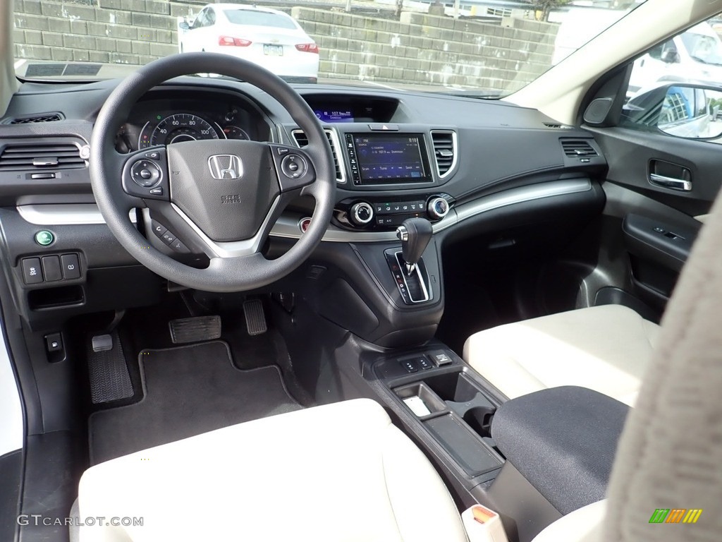 2016 CR-V EX AWD - White Diamond Pearl / Beige photo #17