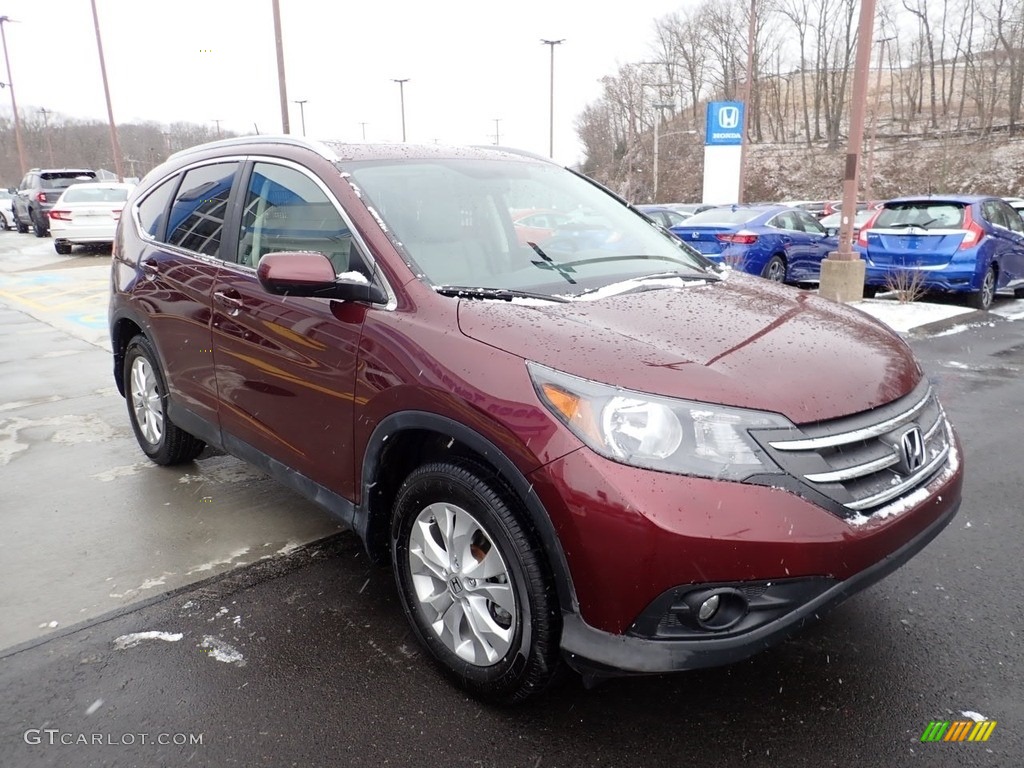 2012 CR-V EX-L 4WD - Basque Red Pearl II / Beige photo #8