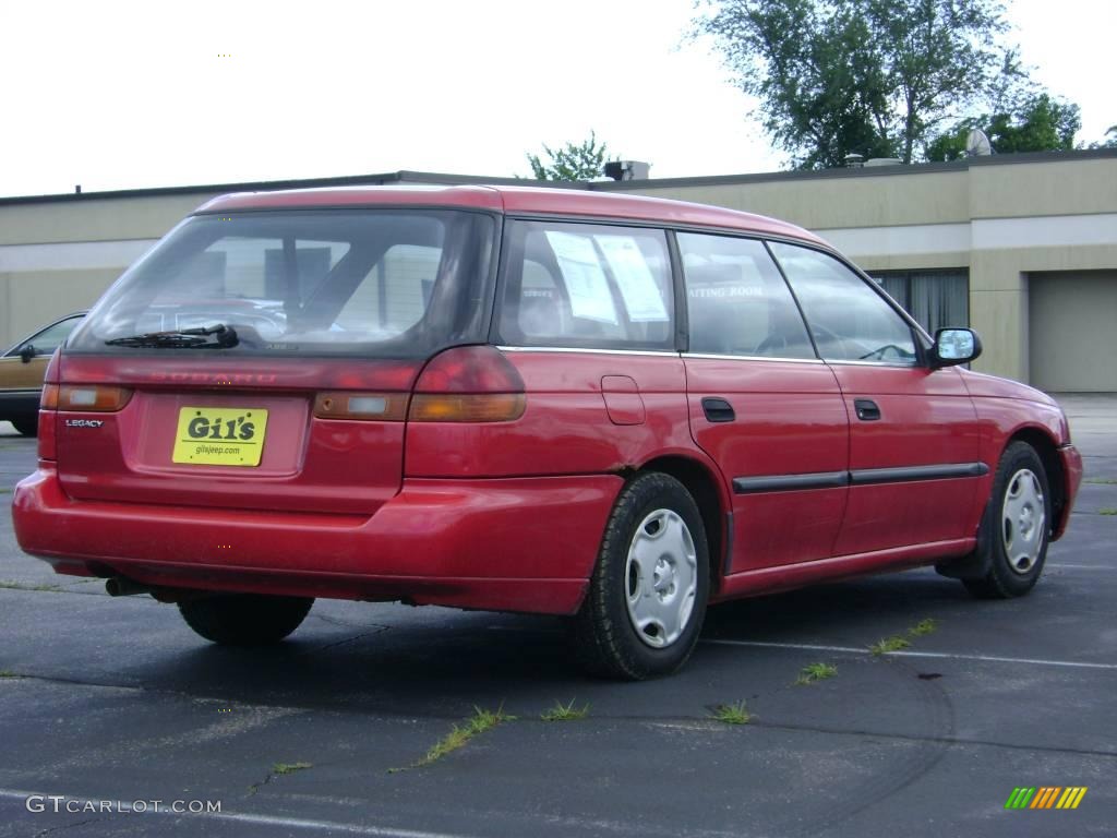 1997 Legacy L Wagon Right Hand Drive - Rio Red / Grey photo #7