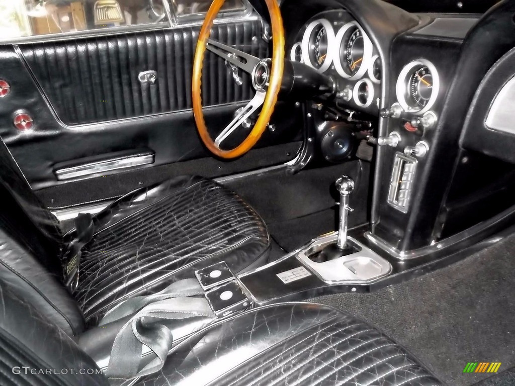 Black Interior 1964 Chevrolet Corvette Sting Ray Convertible Photo #138586686