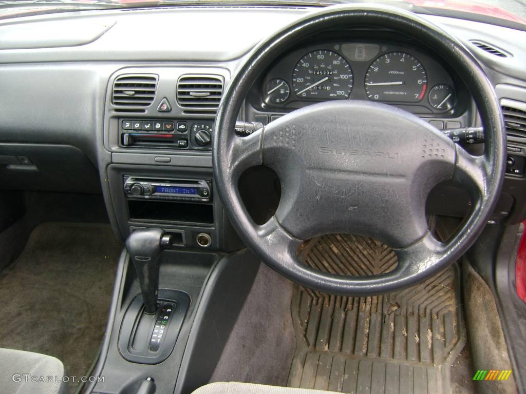 1997 Legacy L Wagon Right Hand Drive - Rio Red / Grey photo #13