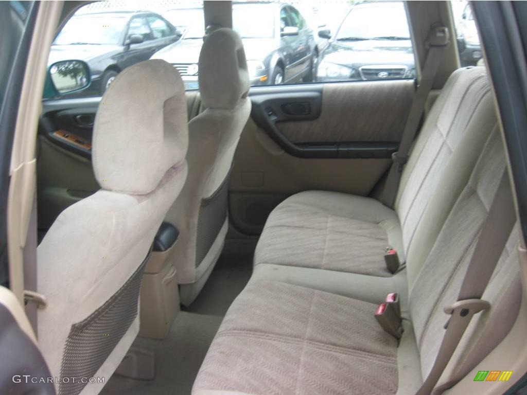 2001 Forester 2.5 S - Arcadia Green Metallic / Beige photo #4
