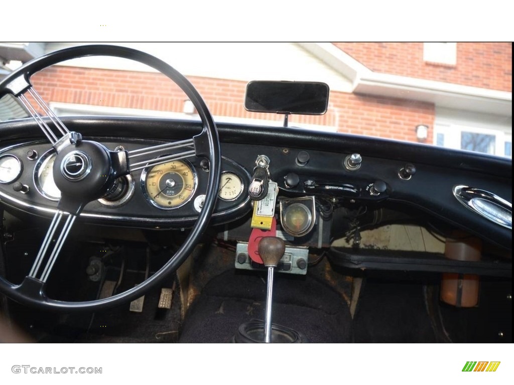 1963 Austin-Healy 3000 Convertible Black Dashboard Photo #138587574