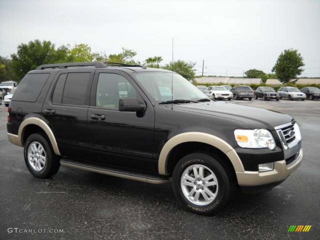 2009 Explorer Eddie Bauer 4x4 - Black / Black photo #1