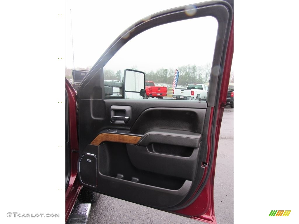2016 Chevrolet Silverado 3500HD LTZ Crew Cab 4x4 Jet Black Door Panel Photo #138588087