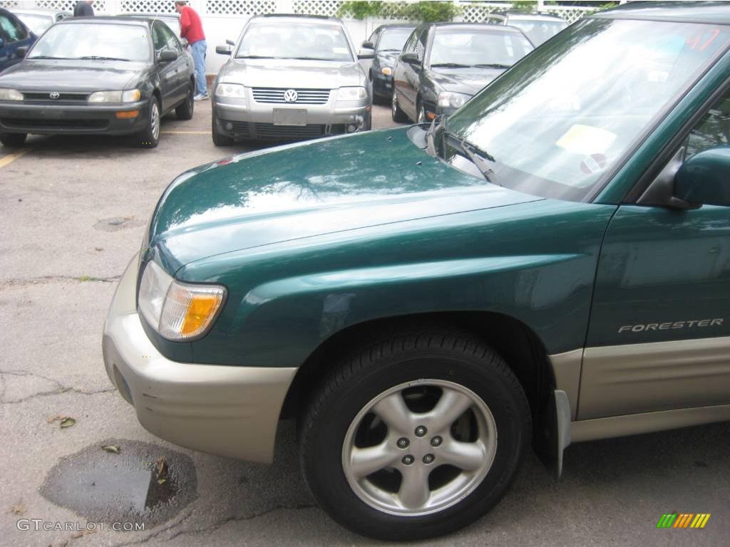 2001 Forester 2.5 S - Arcadia Green Metallic / Beige photo #9