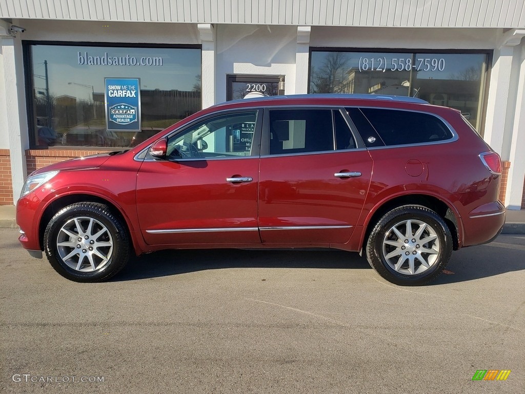 2017 Enclave Convenience - Crimson Red Tintcoat / Light Titanium photo #1