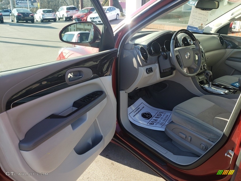 2017 Enclave Convenience - Crimson Red Tintcoat / Light Titanium photo #3