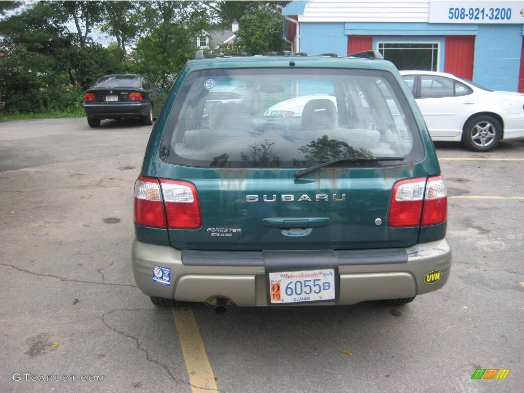 2001 Forester 2.5 S - Arcadia Green Metallic / Beige photo #13