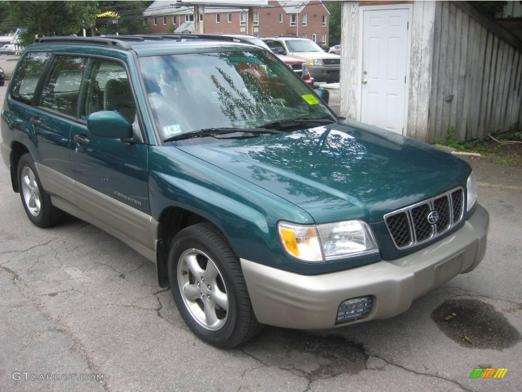 2001 Forester 2.5 S - Arcadia Green Metallic / Beige photo #18