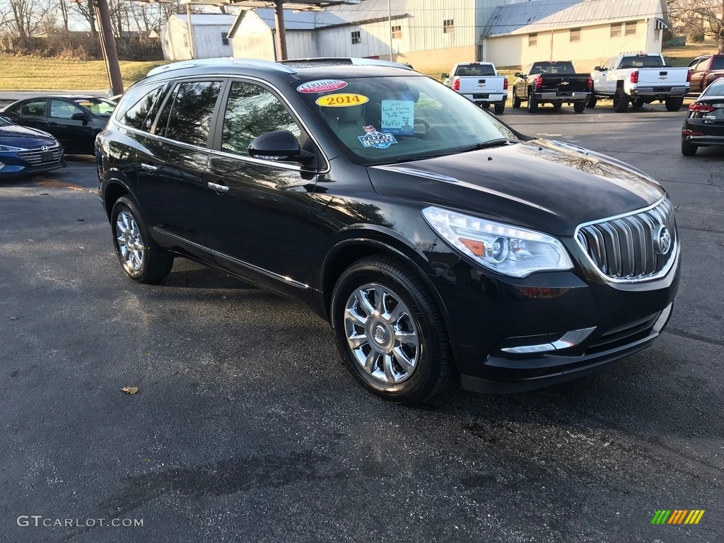 2014 Enclave Leather - Carbon Black Metallic / Ebony photo #4