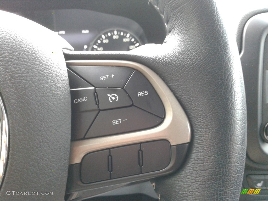 2016 Jeep Renegade Limited Black Steering Wheel Photo #138591963