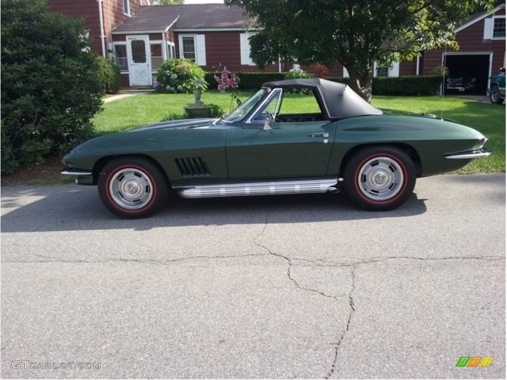 1967 Corvette Convertible - Goodwood Green / Green photo #1