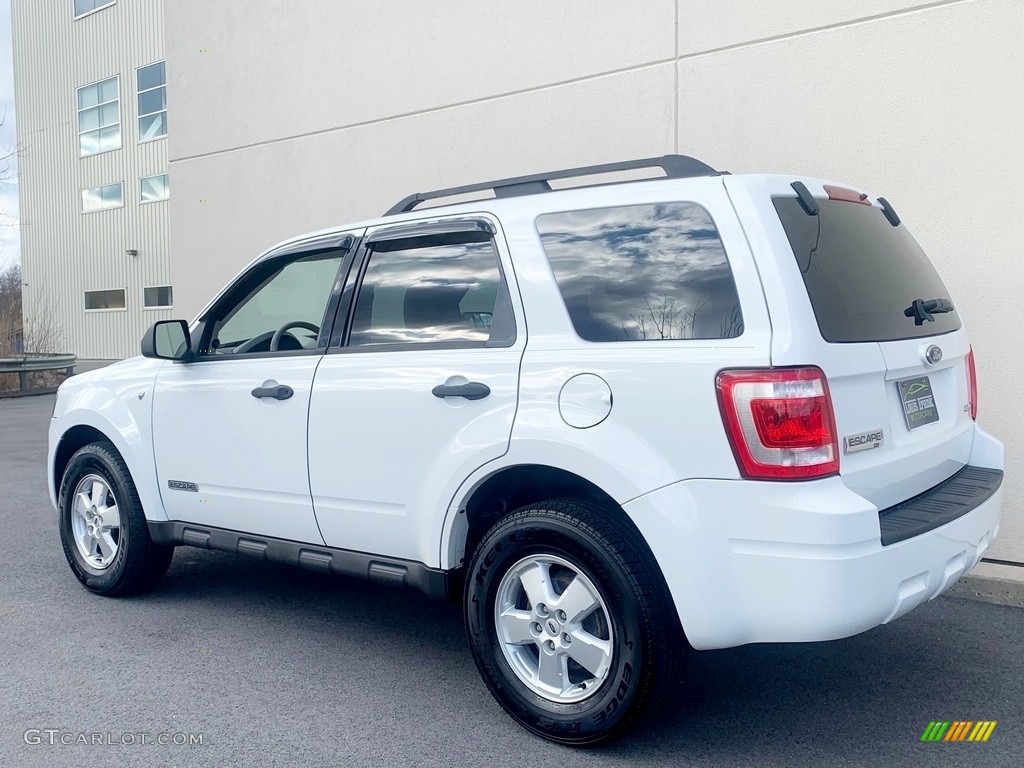 2008 Escape XLT V6 4WD - Oxford White / Camel photo #19