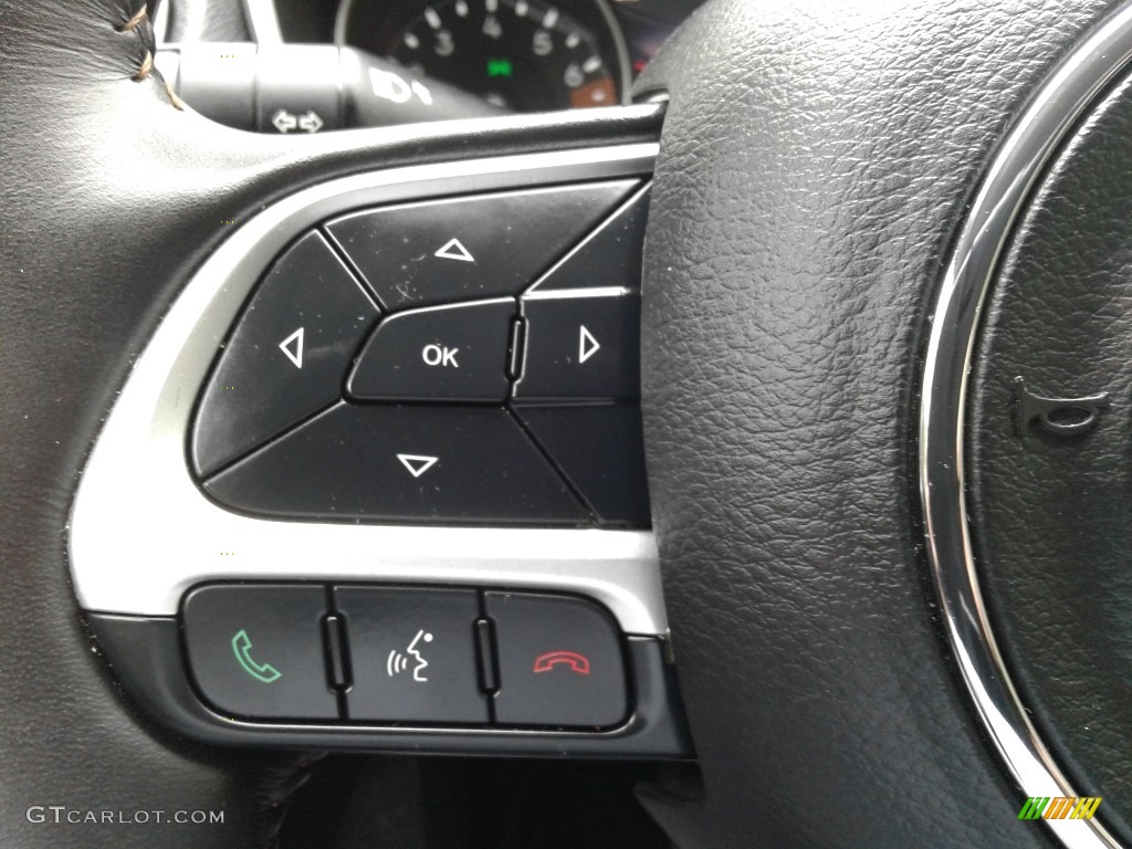 2019 Jeep Compass Limited Black Steering Wheel Photo #138593445