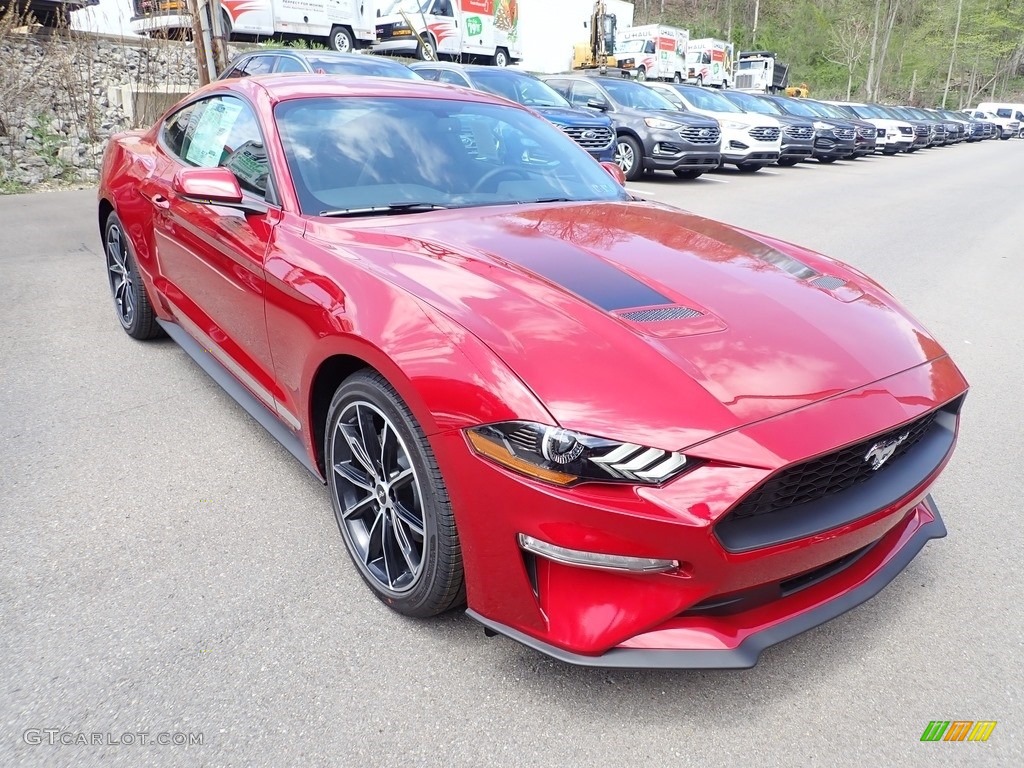 2020 Mustang EcoBoost Fastback - Rapid Red / Ebony photo #3